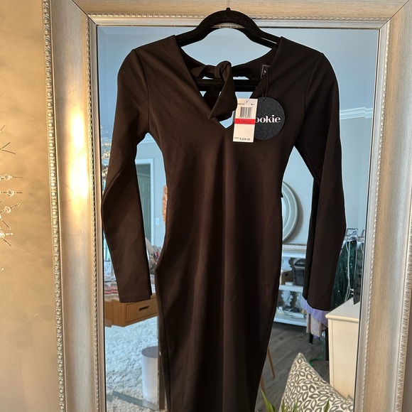 Brand: Nookie..  Size XS black long sleeve Midi - Picture 4 of 6